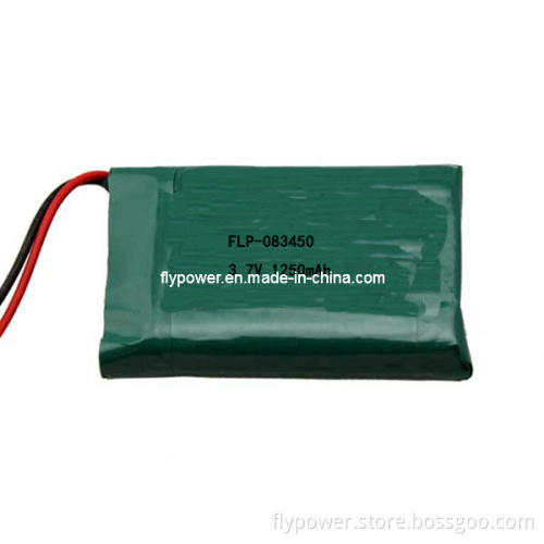Lithium Polymer Battery 3.7V 1250mAh